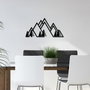 Wallity Accesorio Decorativo de Pared de Metal v1 - 70 x 35 cm, Metal Negro 1.5mm
